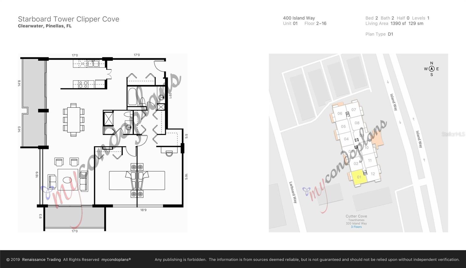 400 ISLAND WAY #701 — photo 26
